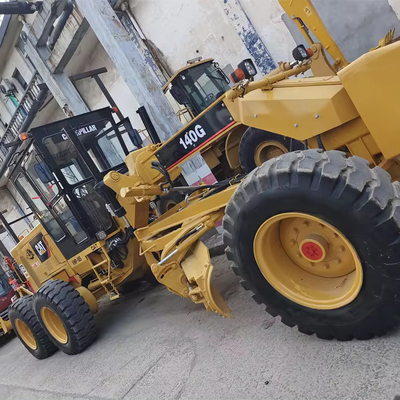 Gradeur de moteur CAT 140H d'occasion avec 1200 heures de travail de l'original japonais Caterpillar 140G