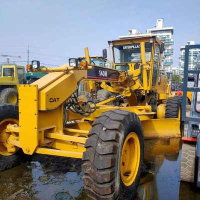 Cat 140h Motor Grader avec moteur Cummins 1200 heures de travail pièces usagées à Shanghai
