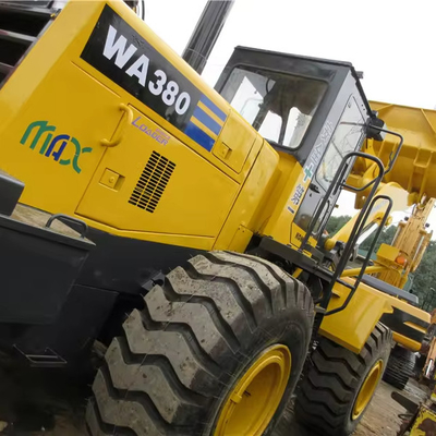 Chargeur à roues Komatsu WA380 Utilisé 890 Heures de travail 16360-16370 kg Original d'occasion
