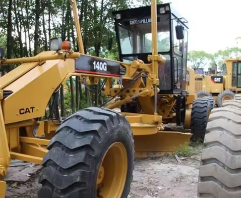 Année 2018 CAT 140K Grader d'occasion 17000 KG Grader à roues moteur d'origine d'occasion