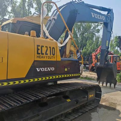 Excavateur d'occasion Volvo EC210D avec cylindre hydraulique d'origine 21 tonnes de poids de fonctionnement