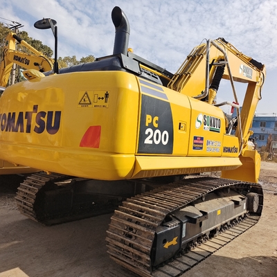 Utilisé Japon Komatsu PC200-8 Excavateur hydraulique à rampe 1.2CBM Capacité de seau