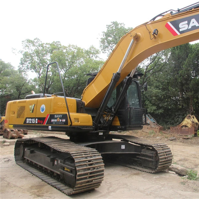 Excavateur Sany SY215C d'occasion original 20 tonnes chaussures de piste Machines de construction