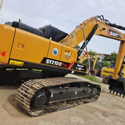 12 TONS Poids de fonctionnement Sany SY215C Excavateur hydraulique à rouleaux utilisé pour la construction