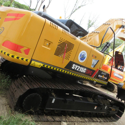 Sany SY215C Excavateur d'occasion avec une capacité de seau de 1,2 CBM et un poids de machine de 21000 KG