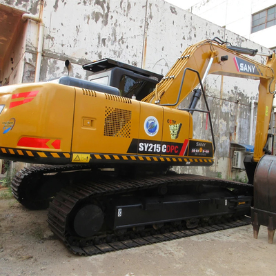 12 tonnes Poids de fonctionnement Sany SY215C Excavateur hydraulique à rampe utilisé pour la construction