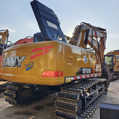 Sany SY135C Excavateur à rampe d'occasion 13,5TONS Poids de fonctionnement 600 heures de travail
