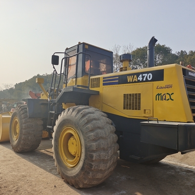 Chargeur frontal lourd Komatsu WA470 d'occasion de 2018 avec une capacité de charge de 7 tonnes