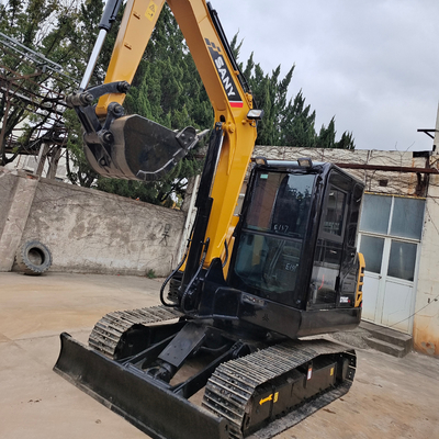 900 heures de travail et 0,28 capacité de seau SANY SY60CPro Mini-excavatrice pour projets