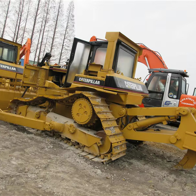 Bulldozer Cat D7R avec une longue durée de vie et un fonctionnement facile dans les ateliers de réparation de machines