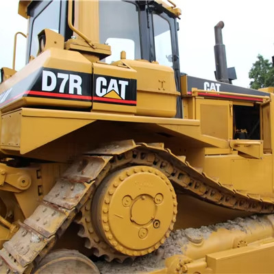 Bulldozer à chenilles CAT D7R de Shanghai, équipé d'un système hydraulique original et d'un moteur Cat C9
