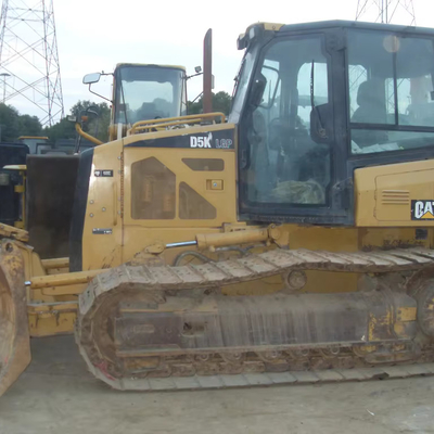 3.6 Capacité de doublage Bulldozers rampants CAT D5K originaux pour travaux de construction au Japon