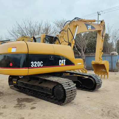 Excavateur d'occasion CAT 320C de 20 tonnes avec 1200 heures de travail Original et abordable