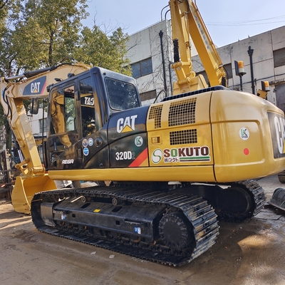1200 heures de travail Utilisée Caterpillar 320d Excavatrice à rampe 20 tonnes Machines de construction