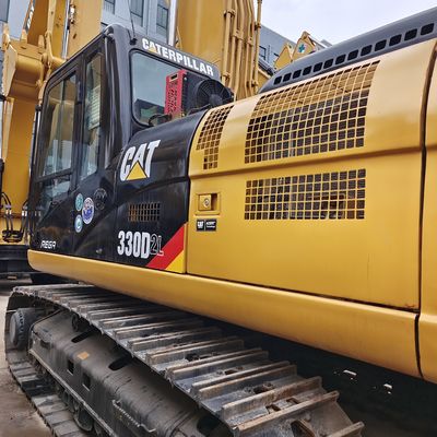 Excavateur Caterpillar 330DL d'occasion en bon état avec cylindre hydraulique original