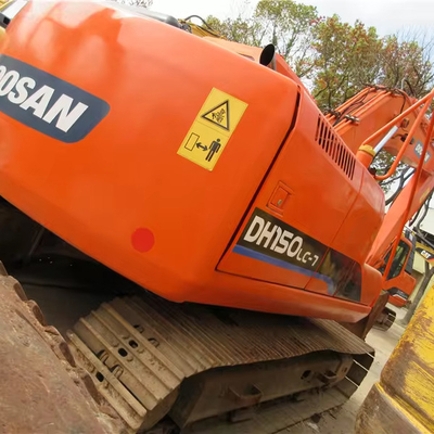 Doosan DH150lc-7 Excavateur d'occasion 15 TON Excavateur avec 71KW de puissance et 1200 heures de travail