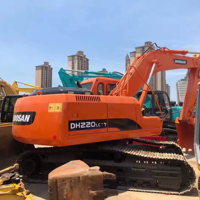 Poids de fonctionnement 21500 Excavateur Doosan DH220LC-7 d'occasion 22 tonnes