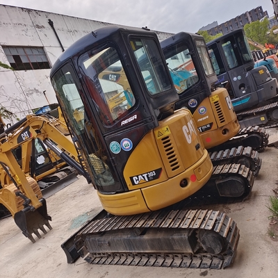 1200 heures de travail Excavatrices 303Cr utilisées CAT 303.5E Mini-excavatrices 3,5 tonnes avec pièces jointes