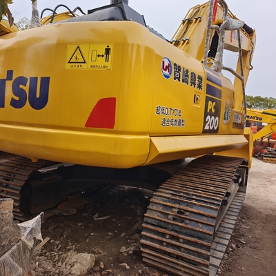 Excavateur Komatsu PC200 de 20 tonnes Ventilateur hydraulique d'origine Excavateur à rampe utilisée