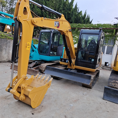 Excavateur Caterpillar 306E d'occasion avec cylindre hydraulique d'origine et chaussures à rails