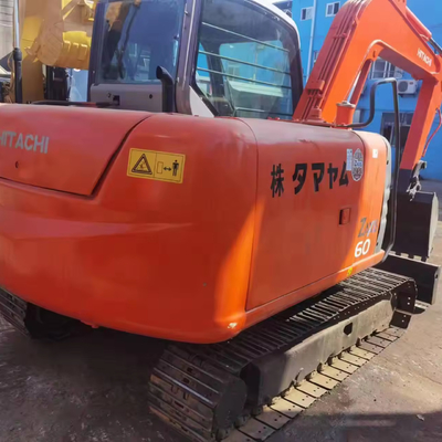 Hitachi ZX60-5A Mini Excavatrice avec cylindre hydraulique d'origine et petite excavatrice à rampe