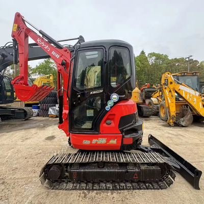 3.5 Tonnes KUBOTA U-35 Mini Excavateur hydraulique d'occasion avec moteur D1703-E4 et capacité de 0.2 seau