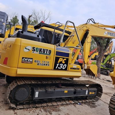 Excavatrice PC130-7 avec cylindre hydraulique d'origine et capacité de seau de 0,53CBM