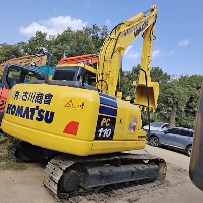 800 heures de travail Excavateur à rampe PC110 Komatsu avec soupape hydraulique originale