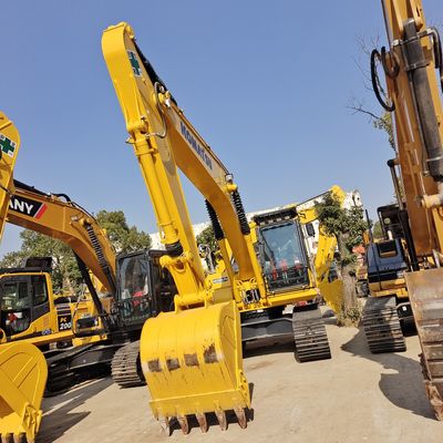 Excavateur Komatsu PC200 d'occasion de 20 tonnes avec soupape hydraulique d'origine