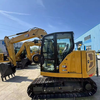 Excavateur de 7 tonnes de catégorie 307E avec pompe hydraulique Eaton et rouleau en caoutchouc 306 d'origine