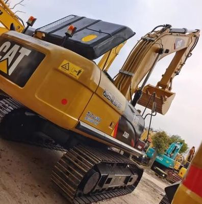 Excavateur CAT 336D d'occasion de 36 tonnes avec peinture originale et capacité de seau de 2,0 m3