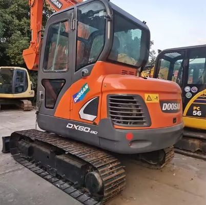 Excavateurs mini de 6 tonnes Doosan DX60-9c DX60-7 DX75 DX80 DX55 avec 1800 heures de travail