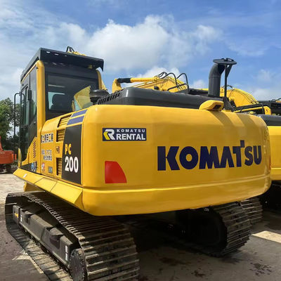 Japon Komatsu PC200-8 Excavateur à chenille d'occasion avec chaussures de piste 20 tonnes à l'usine de fabrication