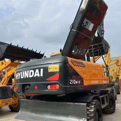Excavateur Hyundai 210w-9 d'occasion 21 Tonnes 1,2M3 Capacité de seau 35 Vitesse nominale d'occasion