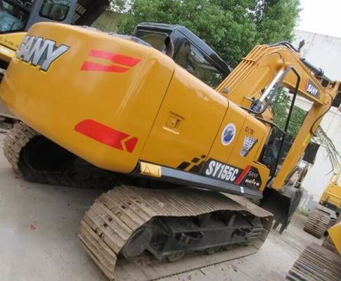 Excavateur SANY SY155H d'occasion en excellent état avec des performances de travail en douceur