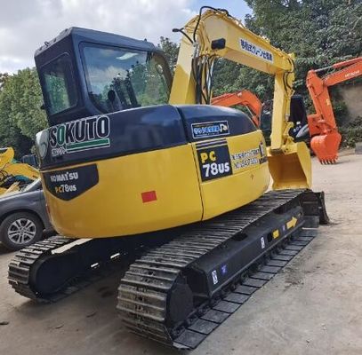 Excavateur PC78US Komatsu d'occasion avec vanne hydraulique d'origine en bon état
