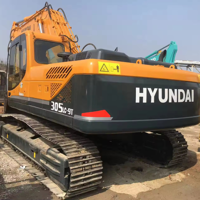 Excavatrice utilisée Hyundai R305LC-9S Corée du Sud 198KW Haute efficacité opérationnelle