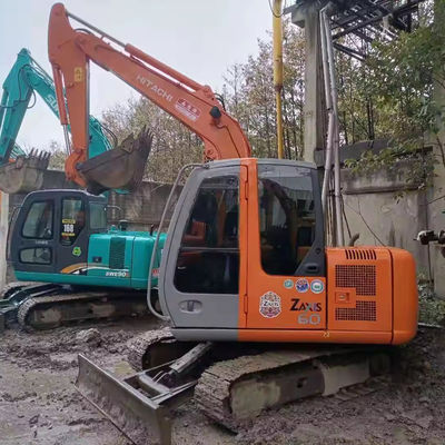 Excavateur à chenille Hitachi Zaxis60 avec poids de fonctionnement de 5960 et moteur 4TNV98