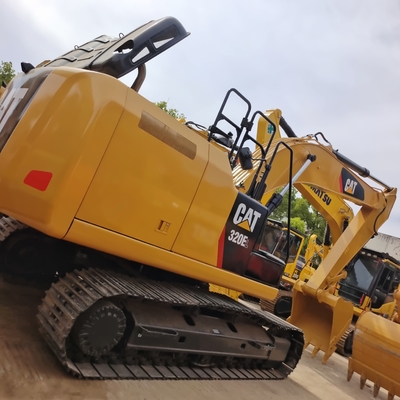 Excavateur hydraulique à rampe Cat 320D d'occasion avec soupape hydraulique originale