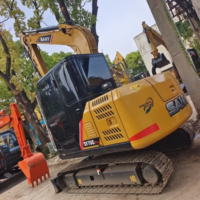 Excavateur Sany SY75C d'occasion Moteur d'origine Mini-excavateur Sany de 7,5 tonnes pour la construction