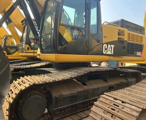 Excavateur CAT 345D à moteur d'origine utilisé 45 tonnes Grand creuseur hydraulique avec C13