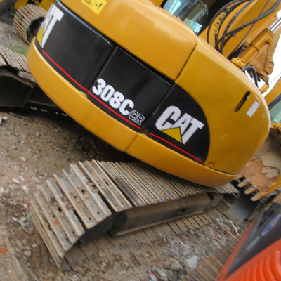 Excavateur d'occasion CAT 308CR avec 68 kW de puissance et 8000 kg de poids en parfait état
