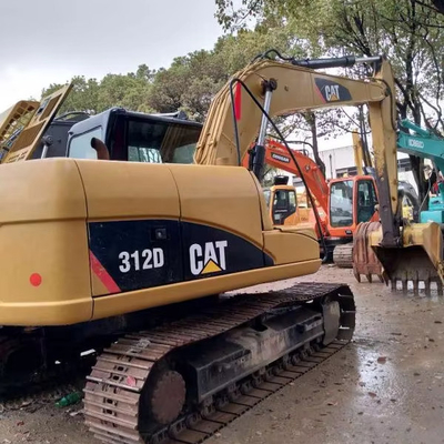 Excavateur hydraulique à rampe de 12 tonnes CAT312D avec moteur C4.2 et 1200 heures de travail